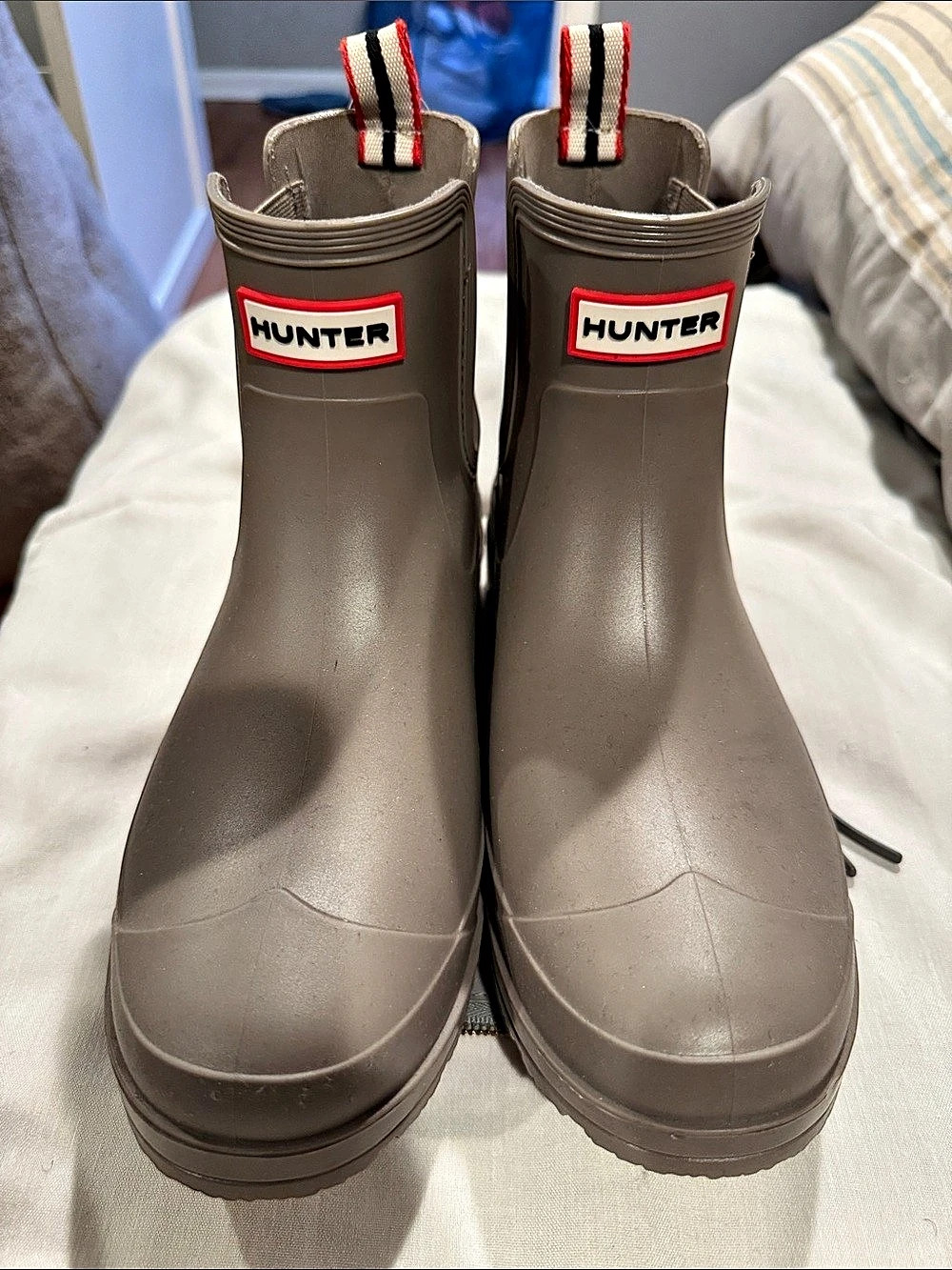 Hunter Tabitha Chelsea Rain Boot Boots Brown US 9